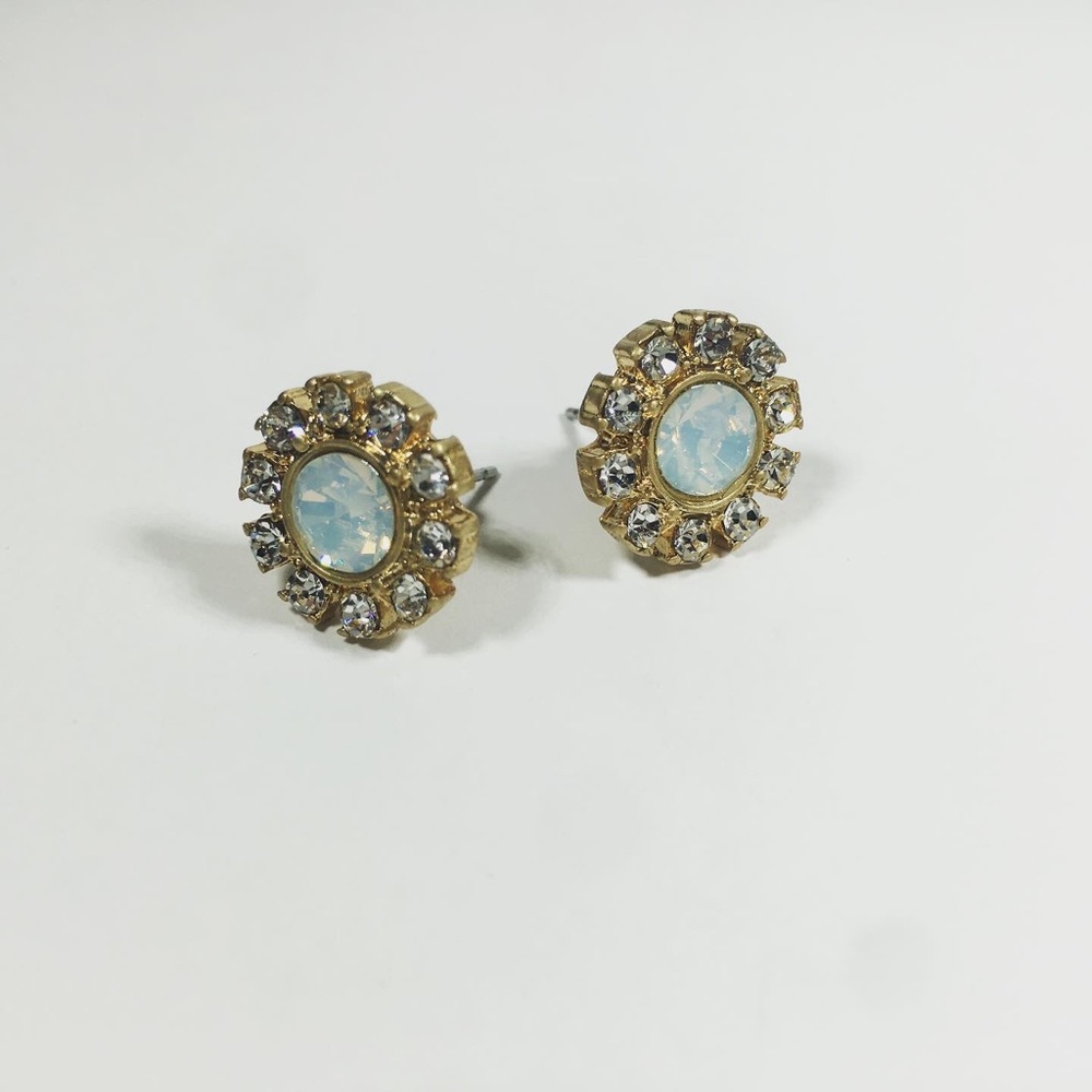 OPAQUE STONE GOLD STUDS